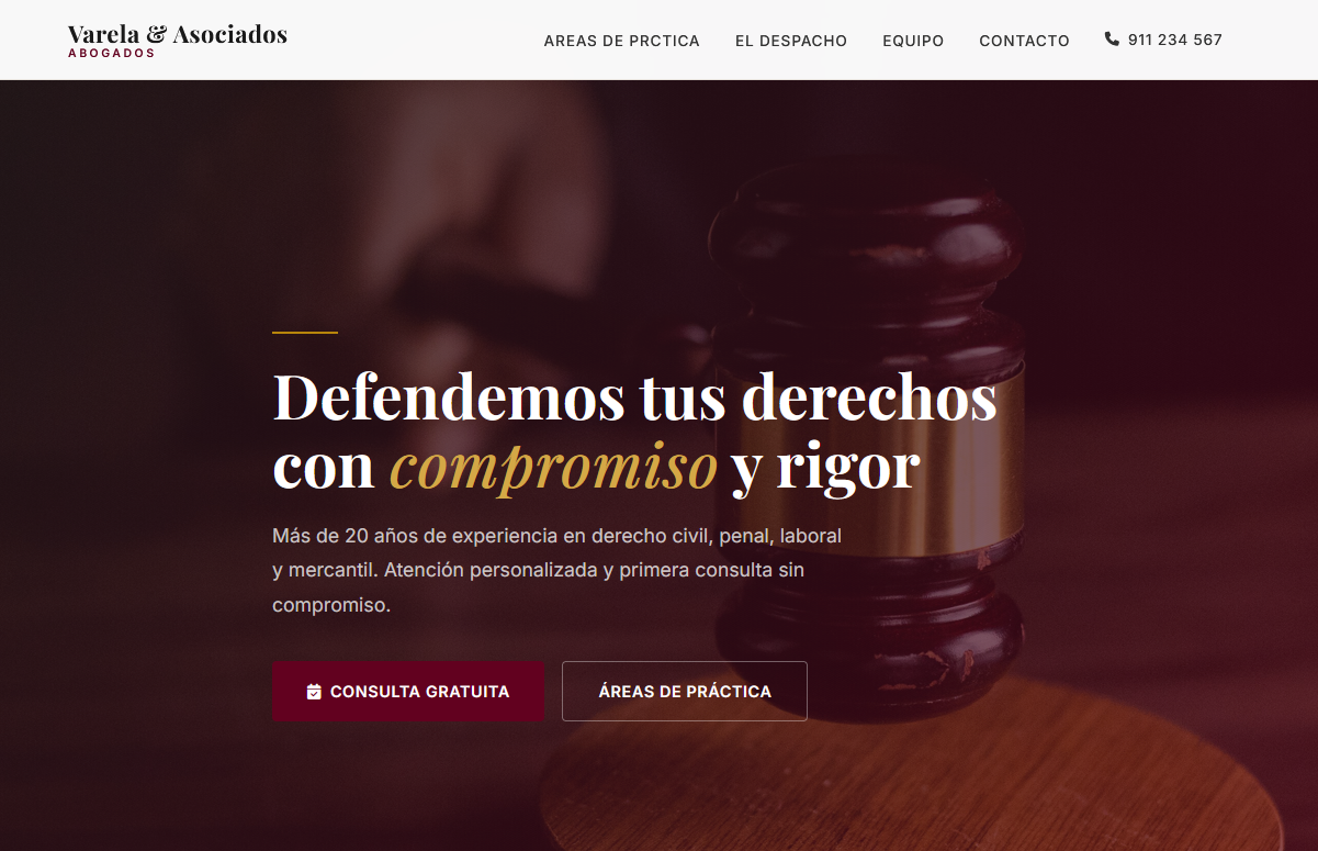 Varela & Asociados - Hero