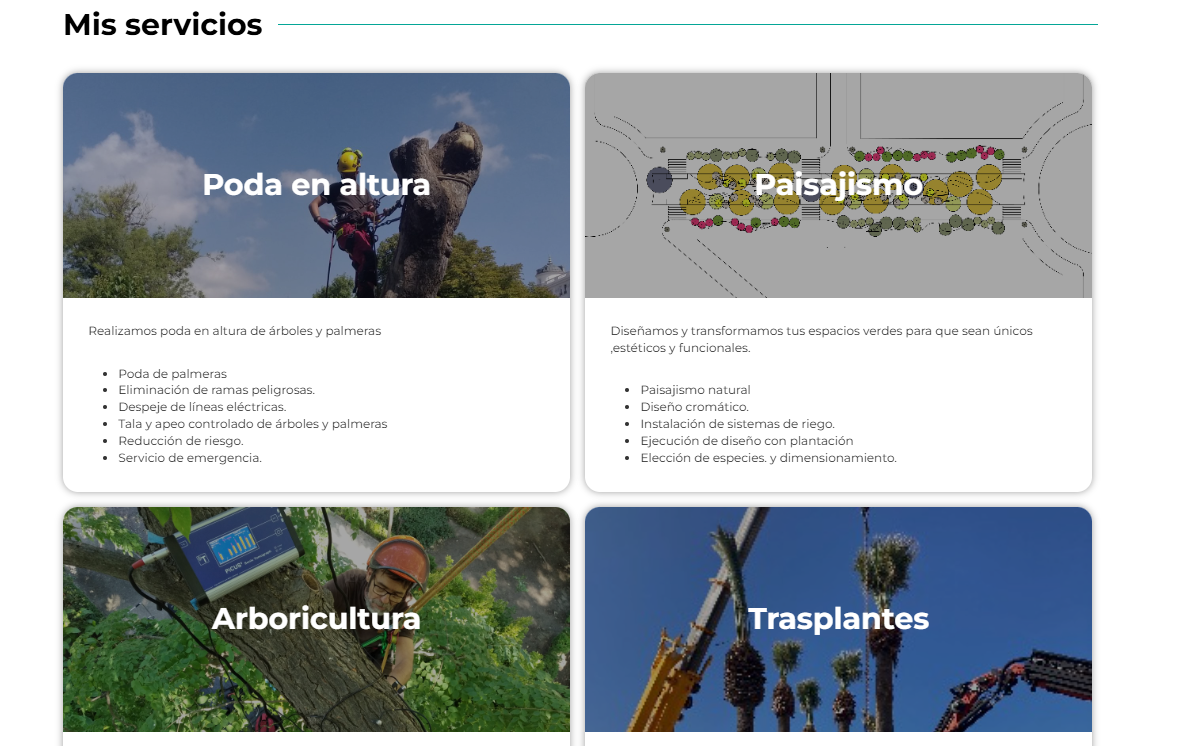 ARPApoda - Detalle servicios