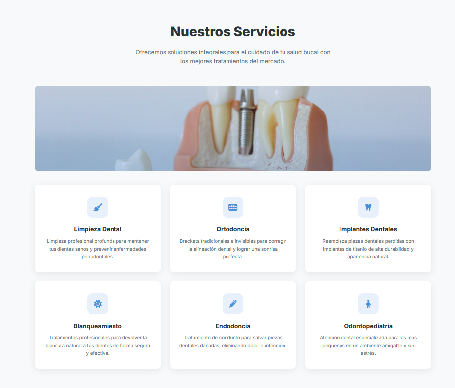 DentalCare - Servicios
