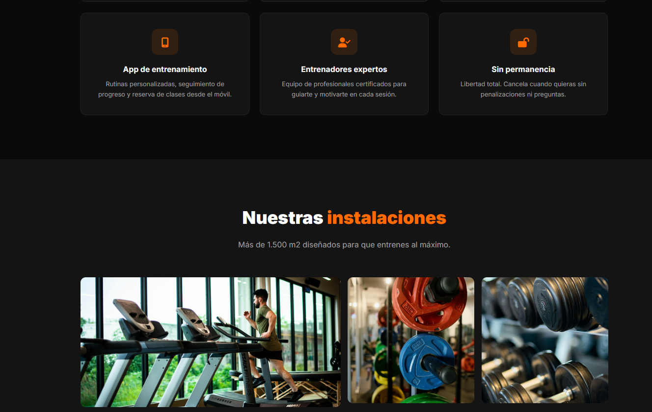 FitZone - Instalaciones